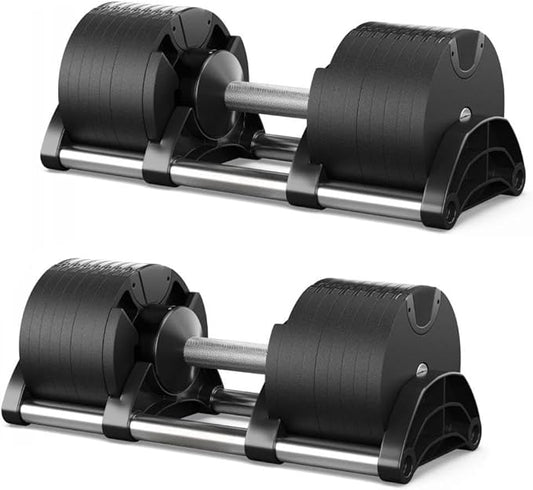 MANUBRI REGOLABILI DA 2 A 32 KG CON SCATTI DI 2 KG