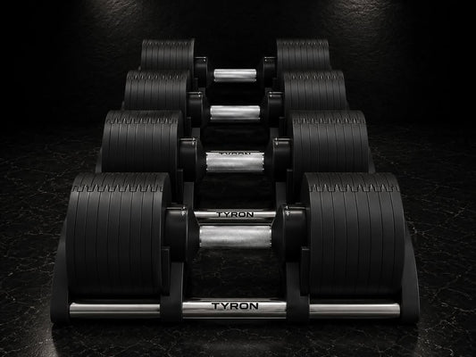 MANUBRI REGOLABILI TYRON da 2 a 32 kg- SCATTI DI 2 KG